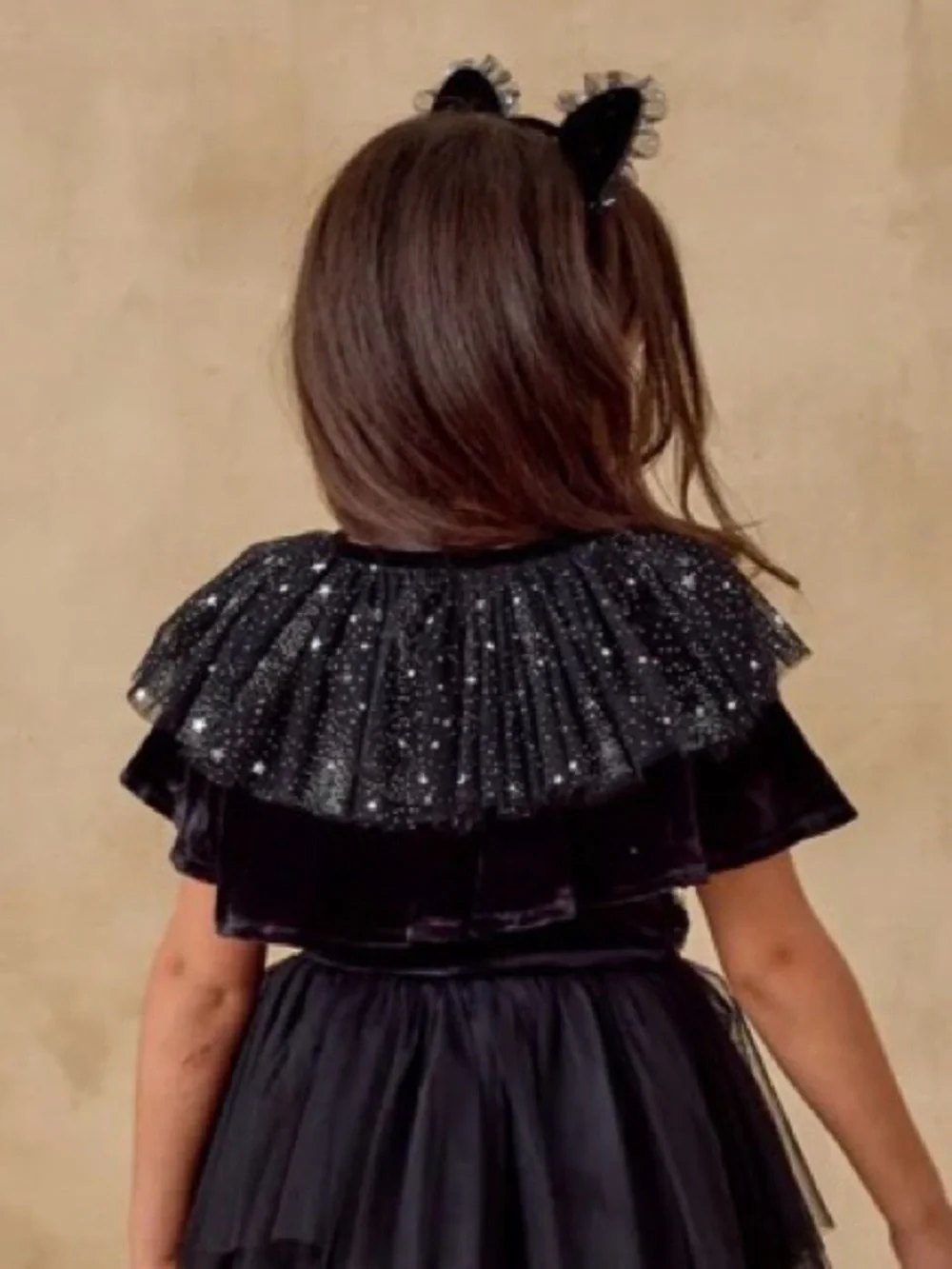 Noralee Ruffle Tulle Collar Night Sky